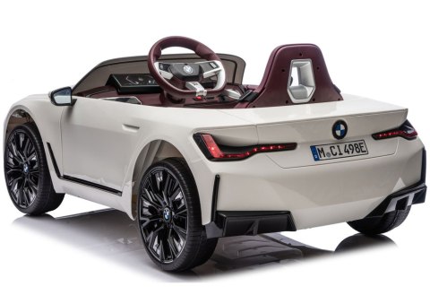 AUTO NA AKUMULATOR DLA DZIECI BMW I4 4X4 JE1009 EVA SKÓRA LED USB MP3 PILOT