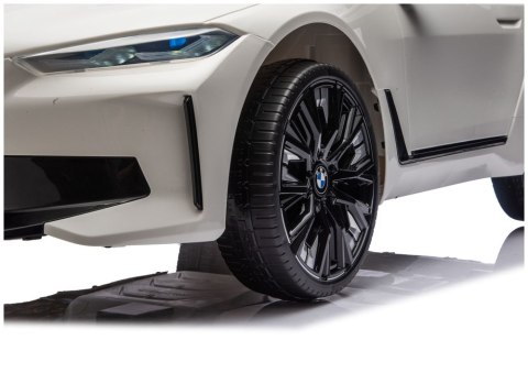 AUTO NA AKUMULATOR DLA DZIECI BMW I4 4X4 JE1009 EVA SKÓRA LED USB MP3 PILOT