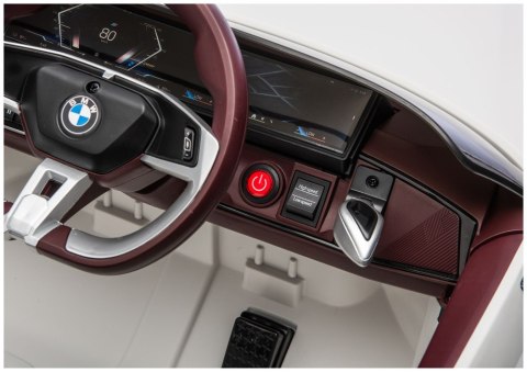 AUTO NA AKUMULATOR DLA DZIECI BMW I4 4X4 JE1009 EVA SKÓRA LED USB MP3 PILOT