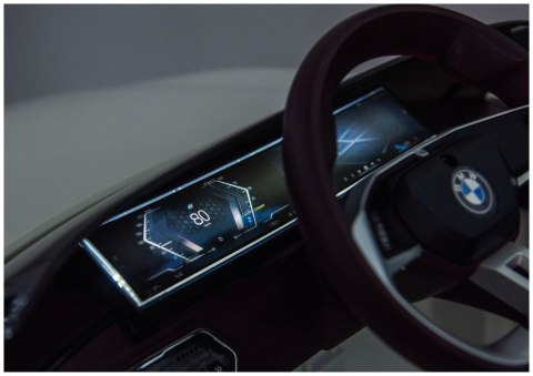 AUTO NA AKUMULATOR DLA DZIECI BMW I4 4X4 JE1009 EVA SKÓRA LED USB MP3 PILOT