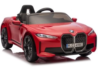 AUTO NA AKUMULATOR DLA DZIECI BMW I4 4X4 JE1009 EVA SKÓRA LED USB MP3 PILOT