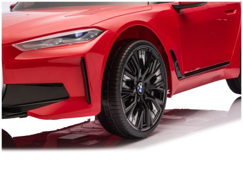 AUTO NA AKUMULATOR DLA DZIECI BMW I4 4X4 JE1009 EVA SKÓRA LED USB MP3 PILOT