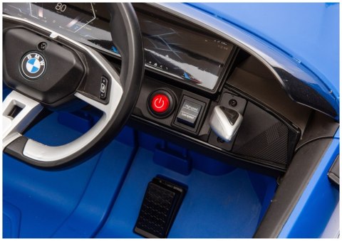 AUTO NA AKUMULATOR DLA DZIECI BMW I4 4X4 JE1009 EVA SKÓRA LED USB MP3 PILOT