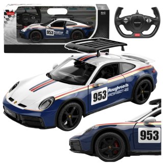 SAMOCHÓD ZDALNIE STEROWANY AUTO RC PORSCHE 911 DAKAR 1:14 RASTAR LED 2.4GHZ