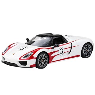 SAMOCHÓD ZDALNIE STEROWANY AUTO RC PORSCHE 918 SPYDER 1:14 RASTAR LED 2.4GHZ