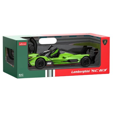 SAMOCHÓD ZDALNIE STEROWANY AUTO RC LAMBORGHINI SC63 1:14 RASTAR LED 2.4GHZ