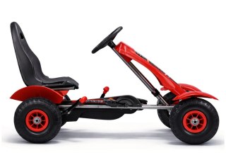 GOKART NA PEDAŁY DLA DZIECKA 6-12 LAT DO 50KG F618 POMPOWANE KOŁA NEUTRALNY