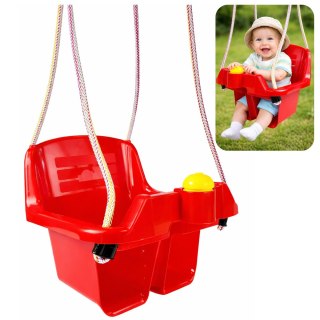 HUŚTAWKA OGRODOWA KUBEŁKOWA DLA DZIECI NIEMOWLĄT GŁĘBOKIE SIEDZISKO 5237