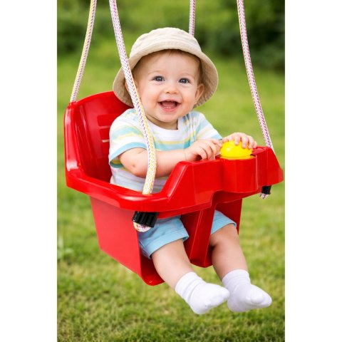 HUŚTAWKA OGRODOWA KUBEŁKOWA DLA DZIECI NIEMOWLĄT GŁĘBOKIE SIEDZISKO 5237