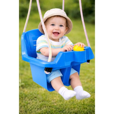 HUŚTAWKA OGRODOWA KUBEŁKOWA DLA DZIECI NIEMOWLĄT GŁĘBOKIE SIEDZISKO 5237