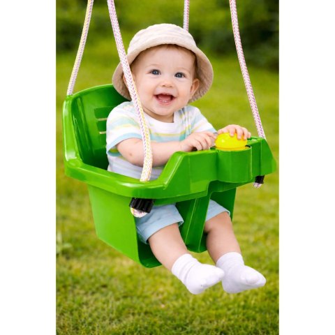 HUŚTAWKA OGRODOWA KUBEŁKOWA DLA DZIECI NIEMOWLĄT GŁĘBOKIE SIEDZISKO 5237