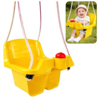 HUŚTAWKA OGRODOWA KUBEŁKOWA DLA DZIECI NIEMOWLĄT GŁĘBOKIE SIEDZISKO 5237