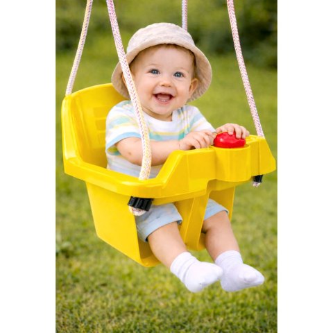 HUŚTAWKA OGRODOWA KUBEŁKOWA DLA DZIECI NIEMOWLĄT GŁĘBOKIE SIEDZISKO 5237