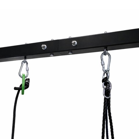 HUŚTAWKA OGRODOWA METALOWA DLA DZIECI BOCIANIE GNIAZDO 2W1 STELAŻ 260X173CM