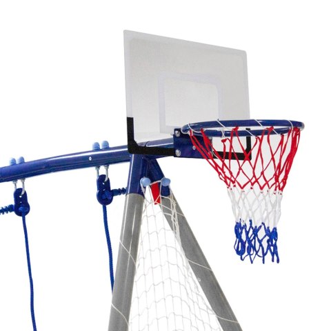 PLAC ZABAW HUŚTAWKA OGRODOWA DLA DZIECI BOCIANIE GNIAZDO 4W1 KOSZ DO GRY