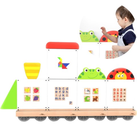 TABLICE EDUKACYJNE SUCHOŚCIERALNE MAGNETYCZNE VIGA POCIĄG ZWIERZĄTKA FSC