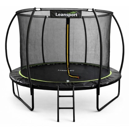DUŻA TRAMPOLINA OGRODOWA DLA DZIECI LEAN SIATKA WEWNĘTRZNA 252CM 8FT ANTYUV