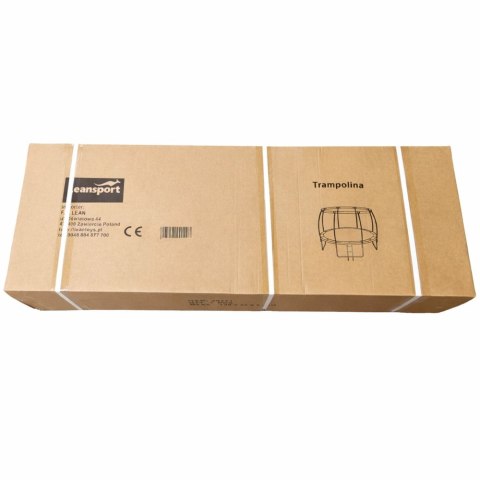 DUŻA TRAMPOLINA OGRODOWA DLA DZIECI LEAN SIATKA WEWNĘTRZNA 252CM 8FT ANTYUV