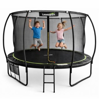 DUŻA TRAMPOLINA OGRODOWA DLA DZIECI LEAN SIATKA WEWNĘTRZNA 366CM12FT ANTYUV