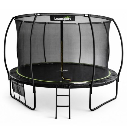 DUŻA TRAMPOLINA OGRODOWA DLA DZIECI LEAN SIATKA WEWNĘTRZNA 427CM14FT ANTYUV