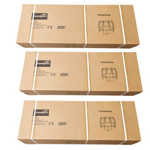 DUŻA TRAMPOLINA OGRODOWA DLA DZIECI LEAN SIATKA WEWNĘTRZNA 427CM14FT ANTYUV