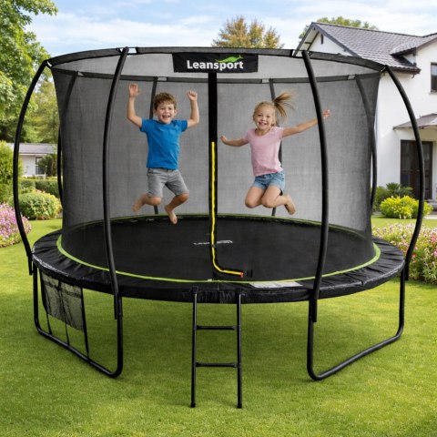 DUŻA TRAMPOLINA OGRODOWA DLA DZIECI LEAN SIATKA WEWNĘTRZNA 487CM16FT ANTYUV