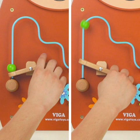 VIGA Drewniana Tablica Manipulacyjna Konik Certyfikat FSC Montessori