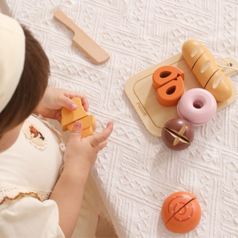 VIGA Drewniany Zestaw Śniadaniowy - Mały Piekarz