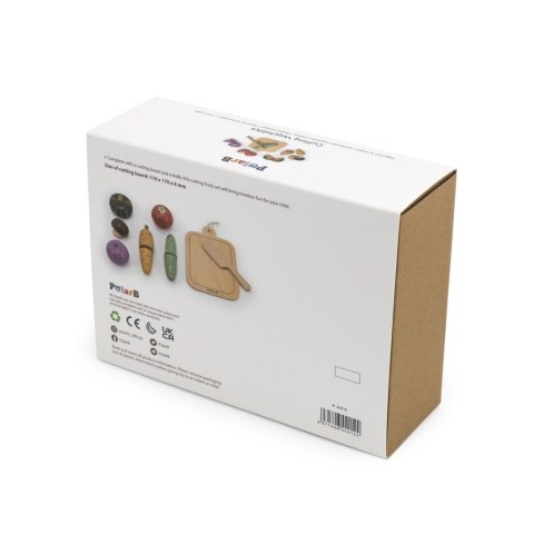 VIGA Drewniany zestaw do krojenia na desce - Warzywa