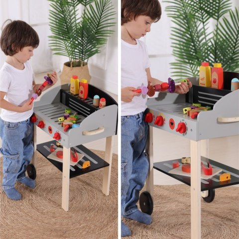 WOOPIE GREEN Grill Drewniany Szaszłyki Warzywa Akcesoria 24el.