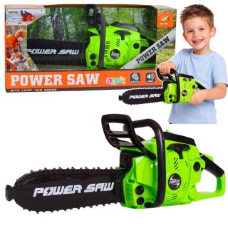 PIŁA ŁAŃCUCHOWA SPALINOWA DLA DZIECI NA BATERIE ŁAŃCUCH DŹWIĘKI ŚWIATŁA