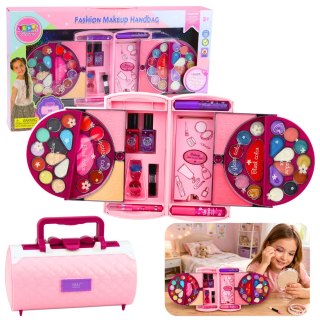 ZESTAW DO MAKIJAŻU I PAZNOKCI DLA DZIECI W KUFERKU KOSMETYKI CIENIE LAKIERY