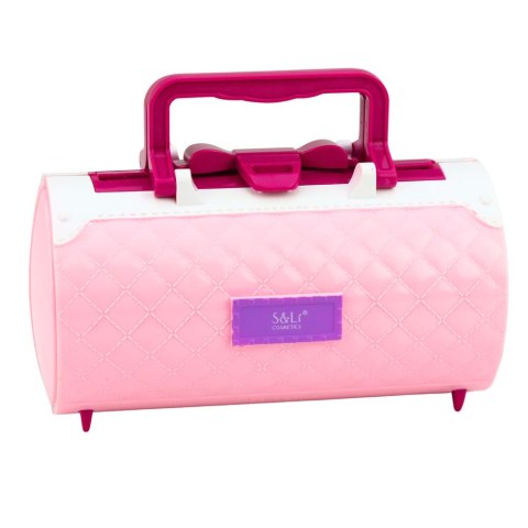 ZESTAW DO MAKIJAŻU I PAZNOKCI DLA DZIECI W KUFERKU KOSMETYKI CIENIE LAKIERY