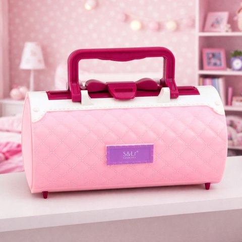 ZESTAW DO MAKIJAŻU I PAZNOKCI DLA DZIECI W KUFERKU KOSMETYKI CIENIE LAKIERY