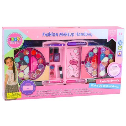 ZESTAW DO MAKIJAŻU I PAZNOKCI DLA DZIECI W KUFERKU KOSMETYKI CIENIE LAKIERY