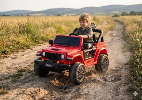 AUTO NA AKUMULATOR DLA DZIECKA JEEP WRANGLER RUBICON 4X200W 24V EVA PILOT