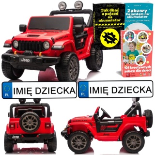 AUTO NA AKUMULATOR DLA DZIECKA JEEP WRANGLER RUBICON 4X200W 24V EVA PILOT