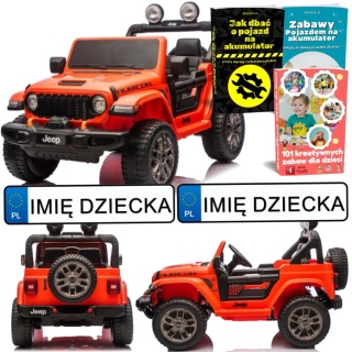 AUTO NA AKUMULATOR DLA DZIECKA JEEP WRANGLER RUBICON 4X200W 24V EVA PILOT