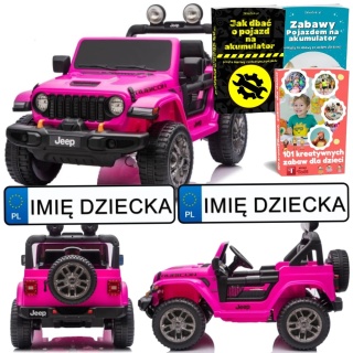 AUTO NA AKUMULATOR DLA DZIECKA JEEP WRANGLER RUBICON 4X200W 24V EVA PILOT