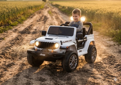 AUTO NA AKUMULATOR DLA DZIECKA JEEP WRANGLER RUBICON 4X200W 24V EVA PILOT