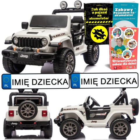 AUTO NA AKUMULATOR DLA DZIECKA JEEP WRANGLER RUBICON 4X200W 24V EVA PILOT