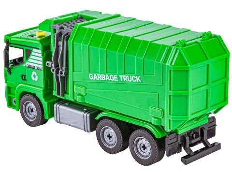 ŚMIECIARKA CIĘŻARÓWKA DO ROZKRĘCANIA WALIZKA ZESTAW 112 EL. DŹWIĘKI ŚWIATŁA