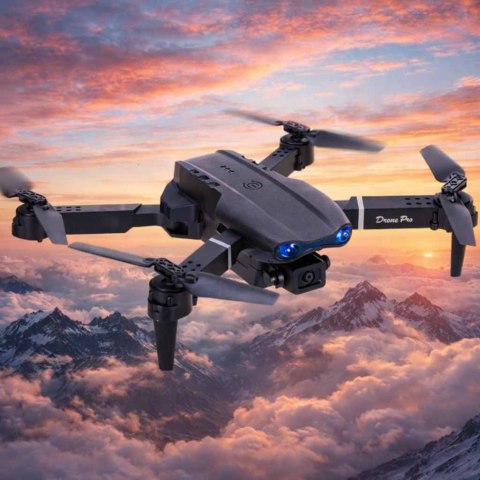 DRON LATAJĄCY ZDALNIE STEROWANY RC E99 PRO 2KAMERY 720P HEADLESS 100M HOVER