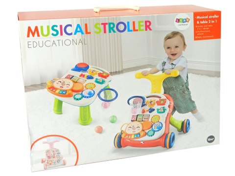 PCHACZ CHODZIK INTERAKTYWNY DLA DZIECKA 2W1 STOLICZEK PIANINKO DŹWIĘKI