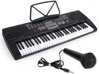 KEYBOARD ORGANY MK-2106 LCD 61 KLAWISZY MIKROFON ZASILACZ GŁOŚNIKI EFEKTY