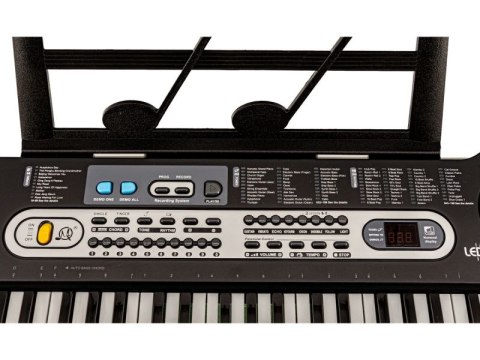 KEYBOARD ORGANY MQ-6119L MIKROFON 61 PODŚWIETLANYCH KLAWISZY NAUKA GRY ZASILACZ