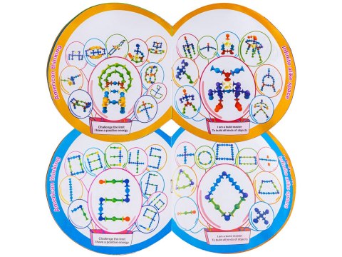 KLOCKI KONSTRUKCYJNE PRZYSSAWKI KOLOROWE WESOŁE BUŹKI ZESTAW 96 CM FIGURKI