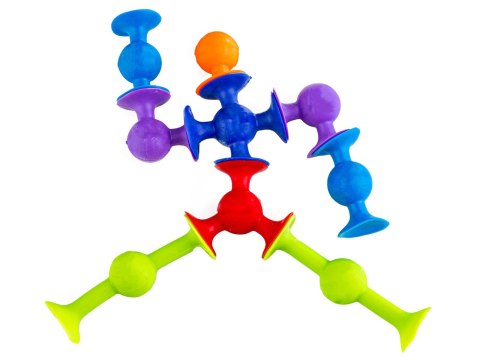 KLOCKI KONSTRUKCYJNE PRZYSSAWKI KOLOROWE WESOŁE BUŹKI ZESTAW 96 CM FIGURKI