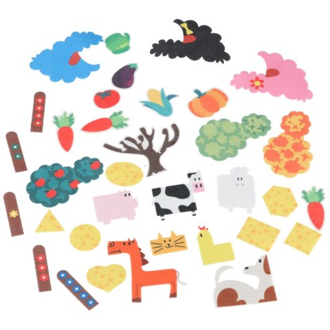 KSIĄŻECZKA SENSORYCZNA FILCOWA MANIPULACYJNA DLA MALUSZKA RUCHOME ELEMENTY