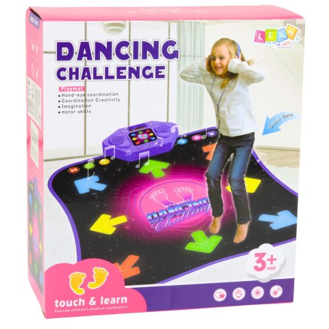 MATA MUZYCZNA DO TAŃCZENIA DLA DZIECI BLUETOOTH 5 TRYBÓW 3 POZIOMY ŚWIATŁA